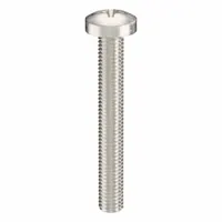 Machine Screw: M8x1.25 Thread Size, 60 mm Lg, 18-8, Stainless Steel, Plain, Pan, Phillips, 5 PK (MPN ZSCRW-316)