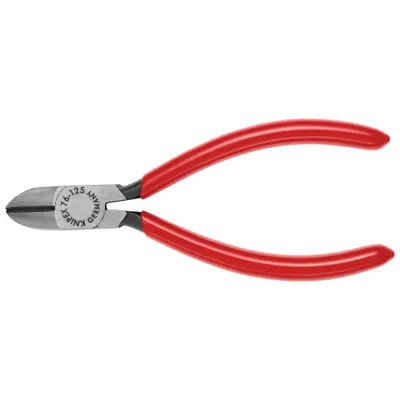 KNIPEX Diagonal Cutting Plier: Semiflush, Straight, Oval, 7/8 in Jaw Lg, 5/8 in Jaw Wd - Semiflush-Cut Diagonal-Cutting Pliers