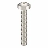 Machine Screw: M1.6x0.35 Thread Size, 10 mm Lg, 18-8, Stainless Steel, Plain, Pan, Phillips, 50 PK (MPN ZSCRW-204)