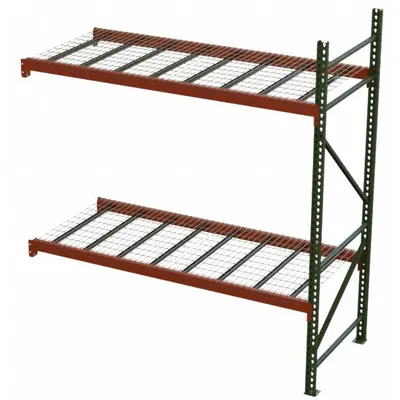 HUSKY RACK & WIRE Teardrop Pallet Rack Kit with Wire Decking - Husky Rack & Wire Teardrop Pallet Rack Kits with Wire Decking