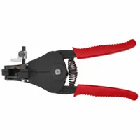 Wire Stripper: 0.5 mm to 2 mm, 7 in Overall Lg, Std Cushion Grip, Steel, 0.5 mm to 2 mm, 6 - 8 in (MPN 12 11 180)