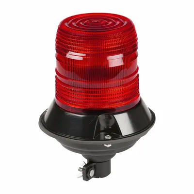 GROTE Flashing Beacon: Flashing Beacon, Red, 6 5/8 in Overall Wd, 9 1/8 in Overall Ht - Vehicle Flashing Beacons