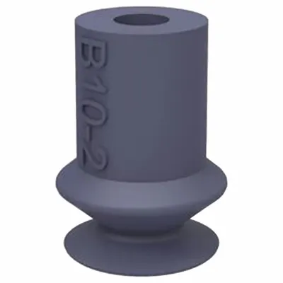 PIAB Vacuum Pad: Plain Pad without Adapter, 26.01 mm Pad Dia, Polyurethane, Green - Bellows Type Packaging Industry Vacuum Pads