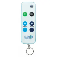 CLEAN REMOTE Remote Control: LG/Universal, CRKC1, LG TVs, White, Key Ring Tether
