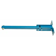 Steel mounting bracket with blue finish, 36 inches long and 10-1/2 inches wide. Includes assembly hardware. Used for supporting and securing equipment, piping, or components in industrial, plant, or facility applications.