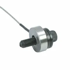 OMEGA LCWD-10K compression-type load cell with a 10,000 lbf capacity, 0.35 in overall height, and 1 in overall width. Converts mechanical force into an electrical signal for industrial weighing and force measurement. Suitable for tank weighing, hopper scales, and process control systems.