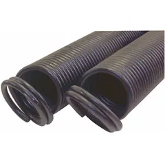 Double loop extension spring with 0.147 in wire diameter, supplied as a 2-pack. Used in garage door counterbalance systems to offset door weight for smoother operation.
