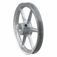 CONGRESS DRIVES Single Groove A-section Pulley: 1 Groove, 10 in OD, Fixed Bore, 1 in Bore, Zinc (MPN CA1000X100)