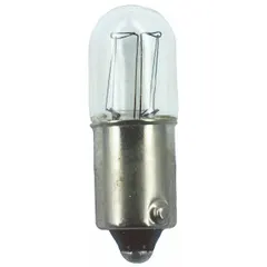 BA9s T3-1/4 Tubular Incandescent Lamp, 240V AC, White