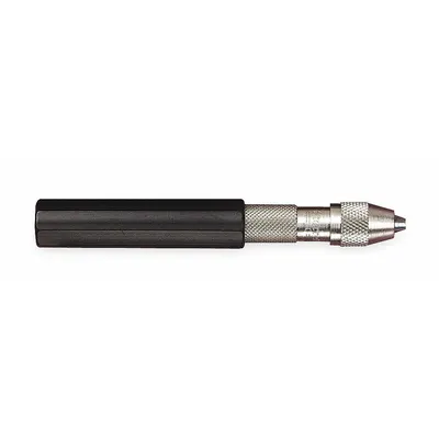 STARRETT Pin Vise: Pin Vise, 3.2 mm Max Size - mm, 0.05 in Min Size - Inch, PVC Coated Grip - Pin Vises