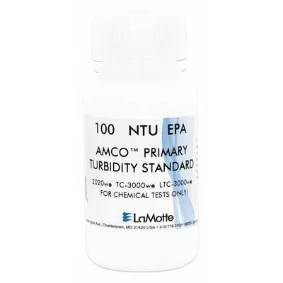 LAMOTTE Turbidity Calibration Standard: Lab, 60 mL Volume, 100 NTU, 1452 - Turbidity Standards