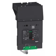3-pole B-Frame molded case circuit breaker rated 35 A at 525V AC with a maximum interrupting rating of 100kA at 240V AC. Features fixed instantaneous trip, ABC phase connection, and I-Line ON End terminal connection. Suitable for use in industrial power distribution, motor control centers, and switchboards.