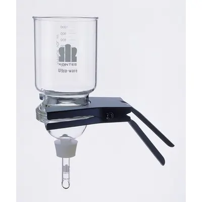 KIMBLE Filtration Support Assembly: 60 um Max Particle Size, 90 mm Dia, 1 L Funnel Capacity - Microfiltration Assemblies