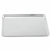 CRESTWARE Sheet Pan: Sheet Pan Pan, One Half Sheet Pan Size, Aluminum, Uncoated, Solid, Closed Bead (MPN SP1813)