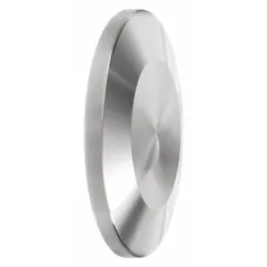 This vacuum tube fitting is a clamp type 16 made from 304 stainless steel. It is rated for vacuum service to 10-7 torr at 72°F. Commonly used to seal tube ends or ports in high-vacuum systems for applications such as semiconductor processing, laboratory research, and industrial vacuum handling.
