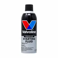 VALVOLINE Starting Fluid is an 11 oz aerosol designed to start gasoline engines quickly in cold or hard-start conditions. It reduces cranking time and battery drain, providing a fast-starting boost for gasoline engines