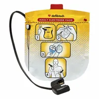 DEFIBTECH Adult Defibrillation Pad: 7 in Cable Lg, 24VL59/24VL62/24VL63/32MJ46/32MJ47/DCF-A2310RX (MPN DDP-2001)