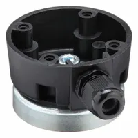 WERMA Surface Base: Tower Light Base, For KombiSIGN 71/72, 1 13/16 in Overall Ht, 97584004