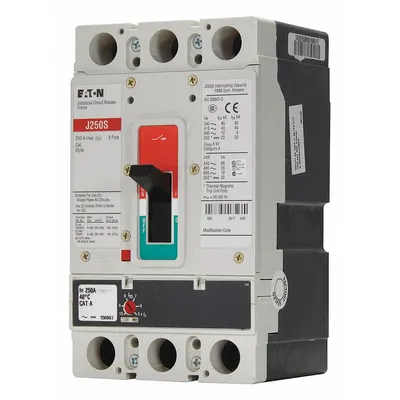 EATON Molded Case Circuit Breaker: 175 A Amps, 85kA at 240V AC, Fixed, ABC, Line/Load Lug - JG-Frame Eaton Molded Case Circuit Breakers