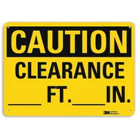 Caution Sign: Plastic, Mounting Holes Sign Mounting, 7 in x 10 in Nominal Sign Size, 0.055 in Thick (MPN U4-1130-NP_10X7)