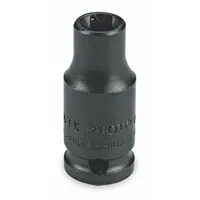 PROTO Impact Socket: 1/4 in Drive Size, Torx, E7 Socket Size, External Torx, Std, Black Oxide (MPN J6907TX)