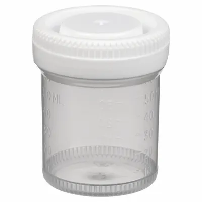 GLOBE SCIENTIFIC Laboratory Jar: Polypropylene, Polyethylene, 2 fl oz, 48 mm Body Dia - Polypropylene Lab Jars