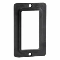 LEVITON Coverplate: Portable Outlet Box Cover, Decora Receptacle/Decora Switch, 1 Gangs, Black (MPN 3060-E)