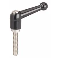KIPP Adjustable Handle: Zinc w/ SS Thread, M8, 64 mm Lg (MPN K0117.2081X60)
