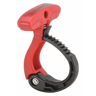 GARDNER BENDER Cable Wraptor: 1 in Max. Bundle Dia., Stainless Steel, Black/Red - Adjustable Cable Holders