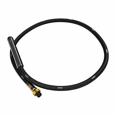 DEWALT Vibrator Head: DCPS310/DCPS320, 10 ft Overall Lg, 2 1/4 in Overall Wd, Quick-Connect - Replacement Shafts for Concrete Vibrators