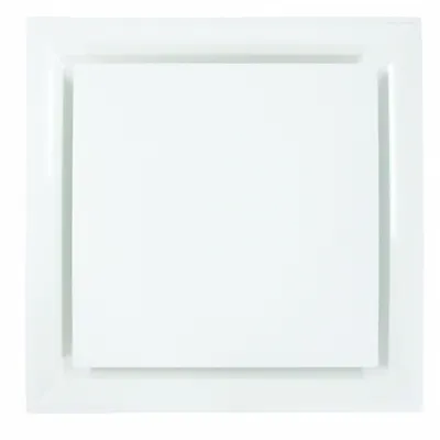 AMERICAN LOUVER Ceiling Diffuser: Ceiling, 23 3/4 in H, 23 3/4 in W, Lay-In, 14 in Duct - Square Cone Diffusers