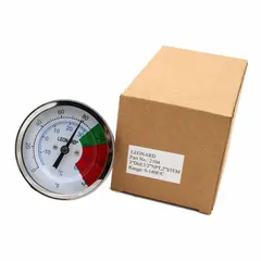 This stainless steel dial thermometer is a replacement component for mixing valve systems. It is compatible with the TM-820B-2020B series and provides temperature monitoring for water temperature control in commercial or industrial applications.