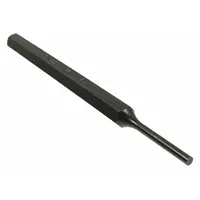 Pin Punch: 1/8 in Tip Dia, 5/16 in Shank Wd, 1 in Taper Lg, 4 3/4 in Overall Lg, Hexagon, Steel, SAE (MPN 21002)