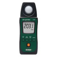 EXTECH Light Meter: Built-In Sensor/Pouch, ±3% Light Level Accuracy, LCD, Included, NIST, LED (MPN LT40-NIST)