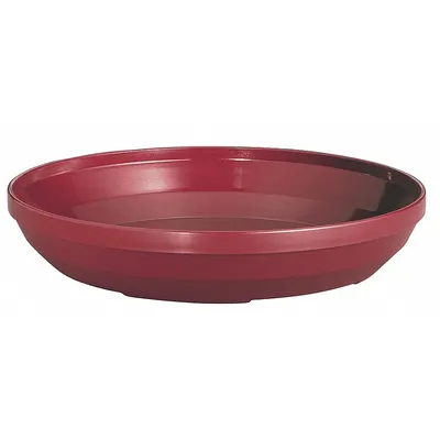 CAMBRO Pellet Underliner, Cranberry, 9 5/8 in Dia, NSF Certified, Red - Pellet Underliners