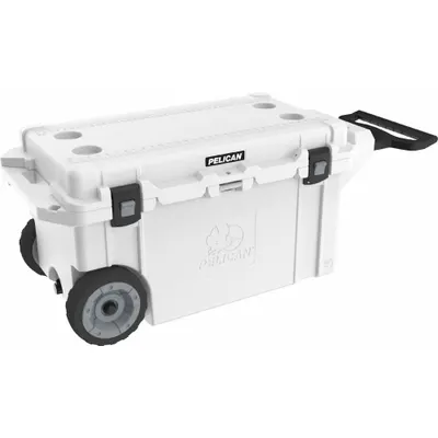 PELICAN Marine Chest Cooler: White, 72 Cans, 80 qt Cooler Capacity - Heavy-Duty Chest Coolers