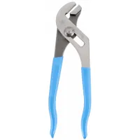 Tongue and Groove Plier: Flat, Groove Joint, 7/8 in Max Jaw Opening, 6 1/2 in Overall Lg, Serrated (MPN 426)