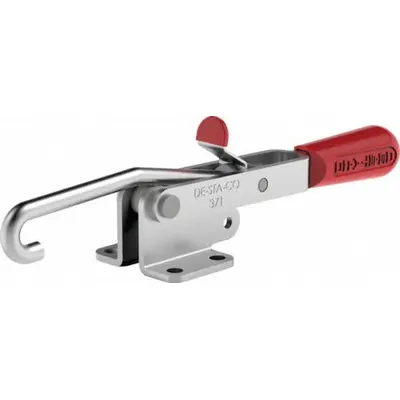 DE-STA-CO Latch Clamp: Horizontal, Manual Latch Release Latch Release - J-Hook Latch Toggle Clamps