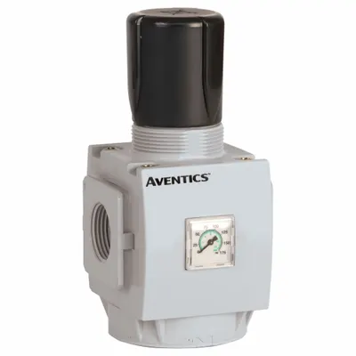 NUMATICS Regulator: Aluminum, 1 in NPT, 406.1 scfm, 145 psig Max Op Pressure - Numatics FRL Air Regulators