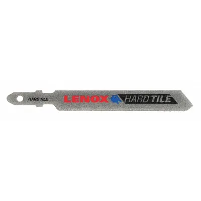 LENOX Jigsaw Blade: 89 mm Blade Lg, Diamond Grit, Carbon Steel, T Shank, Acrylic/Tile - Tile & Masonry Cutting Blades