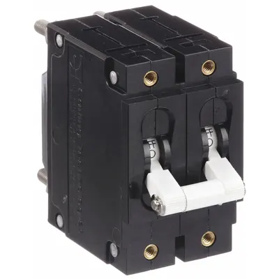 CARLING TECHNOLOGIES Panel Mount Circuit Breaker: 30 A Amps, 240/277V AC, 125V DC, Threaded Insert - Toggle Style, Front Panel-Mount Miniature Circuit Breakers