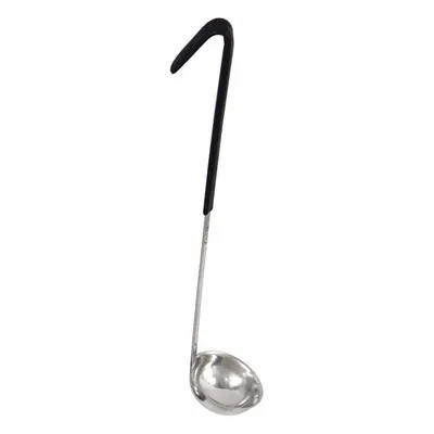 CRESTWARE Ladle: 1 oz Capacity, Stainless Steel, Black, 11 1/2 in Overall Lg, Unfinished - Ladles