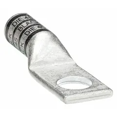 This one-hole compression lug is designed for terminating 2/0 AWG stranded copper wire onto a 1/2 in stud. Made of copper, the long-type body accommodates larger wire bends. Suitable for use in electrical panels, switchgear, and power distribution systems.