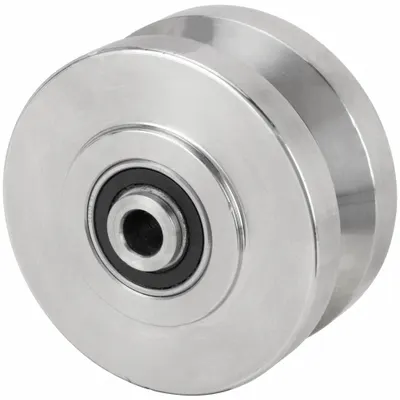 OEM Track Wheel: 6 in Wheel Dia - V-Groove Track Wheels