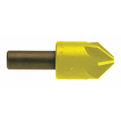 KEO Countersink: 120°, 6 Flute, 1 1/2 in Body Dia, 3/4 in Shank - Smooth-Finish Six-Flute Countersinks