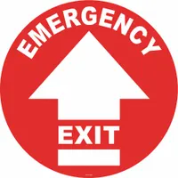 Anti-Slip Floor Sign: Vinyl, Adhesive Sign Mounting, 17 in x 17 in Nominal Sign Size, 0.012 in Thick (MPN FS-17-202)