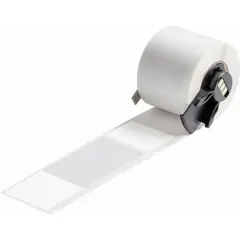 This precut label roll from Brady is made of white matte vinyl and measures 4 inches by 1 1/2 inches. It is designed for wire gauges from 0 AWG to 350 kcmil and is compatible with the BMP61 printer series using M61-R4310 ribbon. Commonly used for permanent identification of wires and cables in industrial electrical installations.