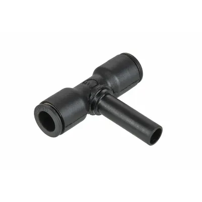 LEGRIS 3188 04 00 Push-Fit Tee Fitting, Polymer, 1 1/8 in Overall Length - Nylon & Nickel-Plated Brass Tube Fittings