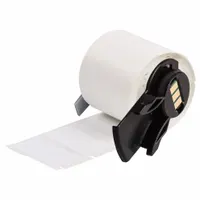 Wraparound Label: 1/2 in x 1/2 in, Nylon, Black on White, For 22 AWG to 16 AWG Wire Gauge (MPN M6-7-499)