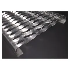 APPROVED VENDOR Serrated Steel Channel Stair Tread, MPN 3252014-12